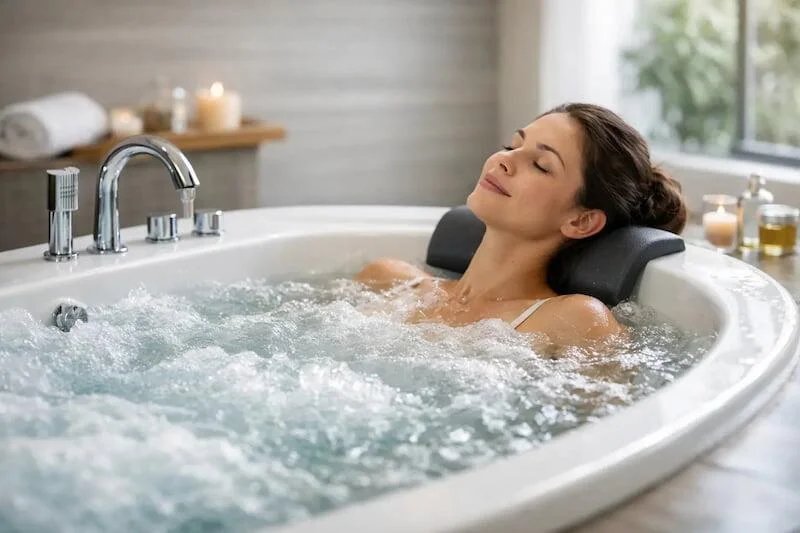 Jacuzzi hydrotherapy at Veloura Luxury Spa Koramangala